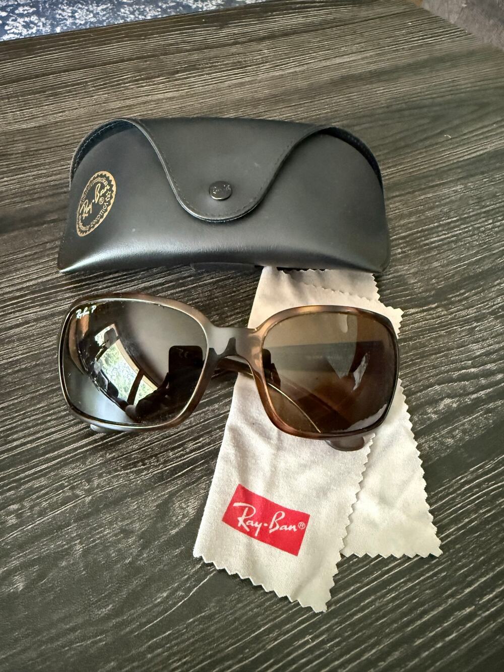 Ray-Ban RB4068 Polarized Sunglasses in Havana with Brown Lenses
